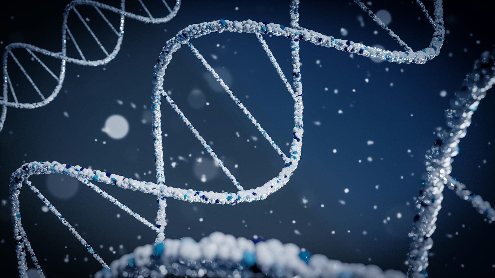 DNA double helix illustrating Ebovir's genomic science